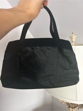 Classic Black Textured Tote Bag